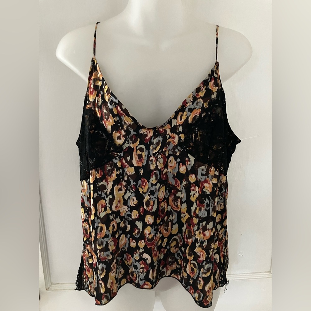 Free People Floral Print Women's Top sz L
